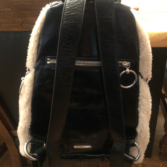 🚨PRICE DROP🚨 Rebecca Minkoff Genuine Shearling & Leather Julian Backpack - Picture 8 of 15
